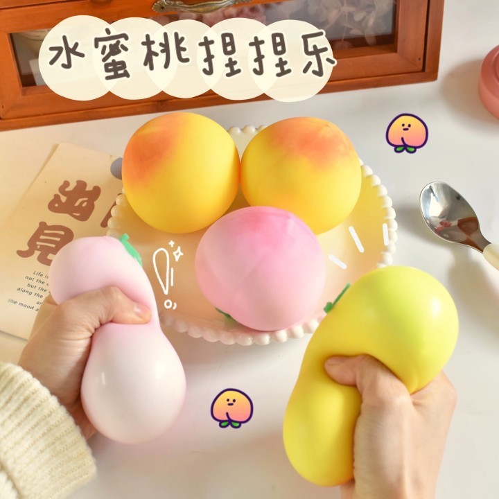 One pink peach