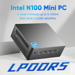 12th Gen Mini PC Alder göl InteI N100 dört çekirdekli DDR5 8G/16G 4800Hz Windows11 çift RJ45 LAN güvenlik duvarı yönlendirici 4K oyun bilgisayarı - Product Image 6