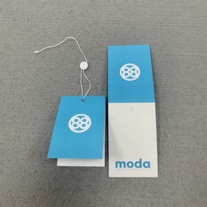 High Quality White Textured Paper <strong>Tags</strong> Custom Sustainable Cardboard Paper Printed Your Logo Hang <strong>Tags</strong> for Garment - Product Image 1