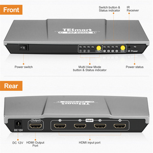 <strong>HDMI</strong> Switcher Support IR and Front Panel Keys PAP <strong>5</strong> Multi-view Modes Video Seamless <strong>HDMI</strong> <strong>Switch</strong> - Product Image 2
