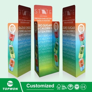 Espositore personalizzato per supermercato al dettaglio Pop espositore da pavimento in cartone espositore per birra - Product Image 6