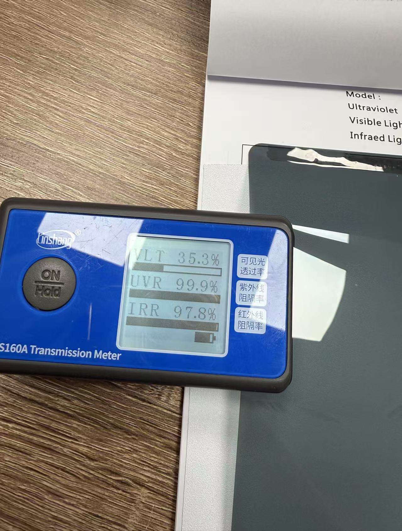 Taux de transmission visuelle (VT) 35 %