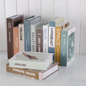 Tasarım markaları katlanır katlanabilir kanal kitap sonu modern dekorasyon dekoratif sahte kitap kutusu sehpa tasarımcı dekor kitapları - Product Image 6