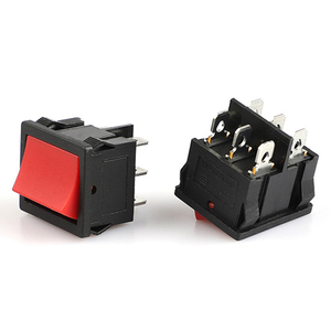 KCD5-202 rocker anahtarı ON-OFF güç anahtarı LED ile 6 pin lambaları basmalı düğme anahtarı - Product Image 1