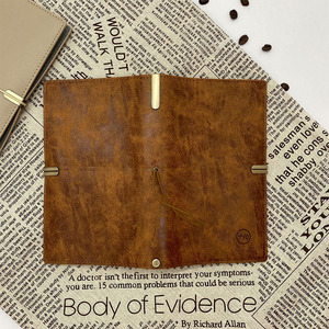 Diario de viaje rellenable hecho a mano con impresión personalizada, diario de escritura para hacer lista, banda elástica, cuaderno de cuero Pu - Product Image 4