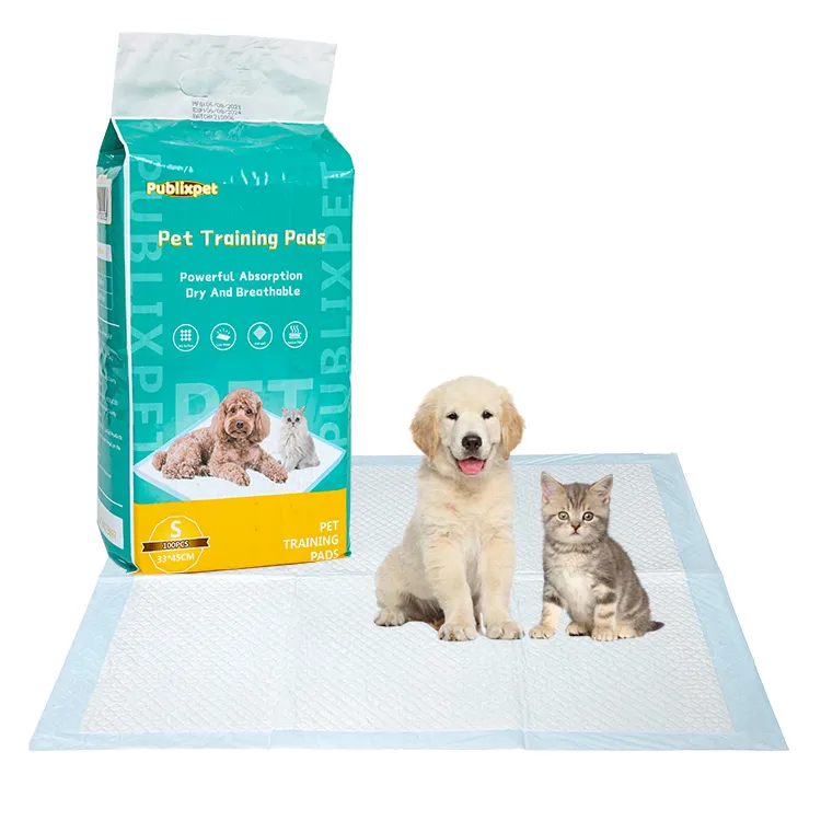 Hygiénique charbon de bois bleu carbone pipi jetable formation urine pour animaux de compagnie Pipi tampons tapis pour chiens