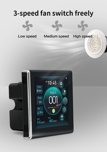 Контроллер системы вентиляции умной комнаты для системы вентиляции HVAC TUYA APP с регулятором цветного дисплея с рекуперацией тепла - Product Image 3