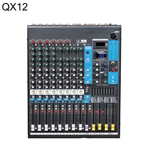 Mezclador de audio profesional QX12 Controlador de audio Dante de 12 canales con 16 entradas de micrófono/Lin y 16 salidas analógicas para DJs - Product Image 6