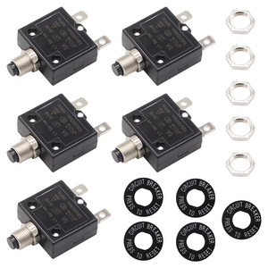 125-250V AC 50V DC Push Button <strong>Circuit</strong> <strong>Breaker</strong> 10Amp Thermal Overload Protector L1 Series Manual Reset Thermal <strong>Circuit</strong> <strong>Breaker</strong> - Product Image 4