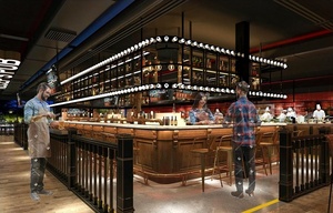 Çin fabrika İrlandalı tarzı Bar sayacı klasik Pub Bar tasarım kahve dükkanı restoran yemek mobilyaları - Product Image 2
