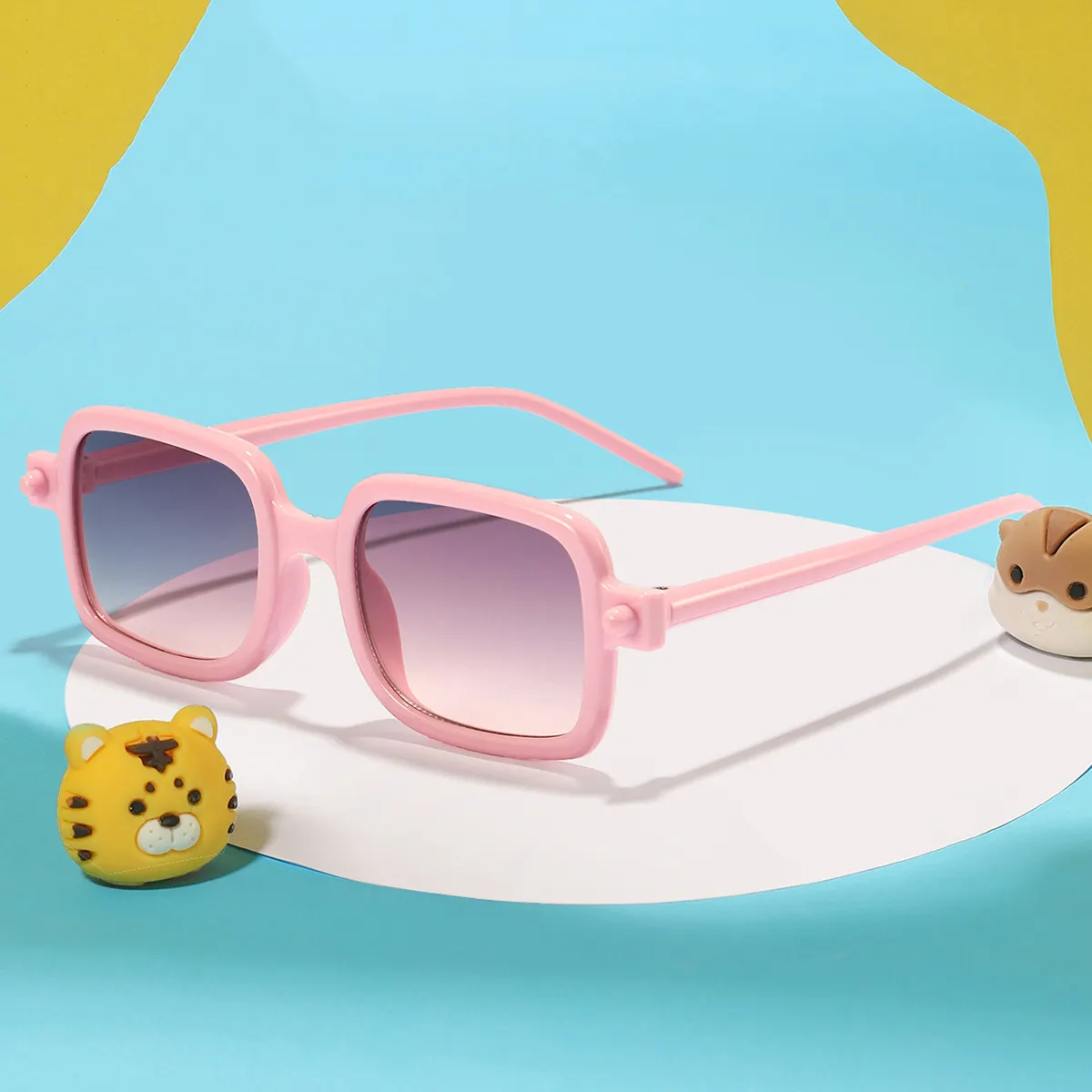2023 nuovi occhiali da sole per bambini con montatura quadrata retrò occhiali da sole per bambini alla moda per ragazzi e ragazze
