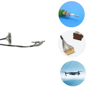 Assemblage de câble coaxial 46AWG personnalisable avec faisceau de câbles + 44AWG Micro câble coaxial pour UAV(DRONE) Matériau d'isolation en PTFE - Product Image 1