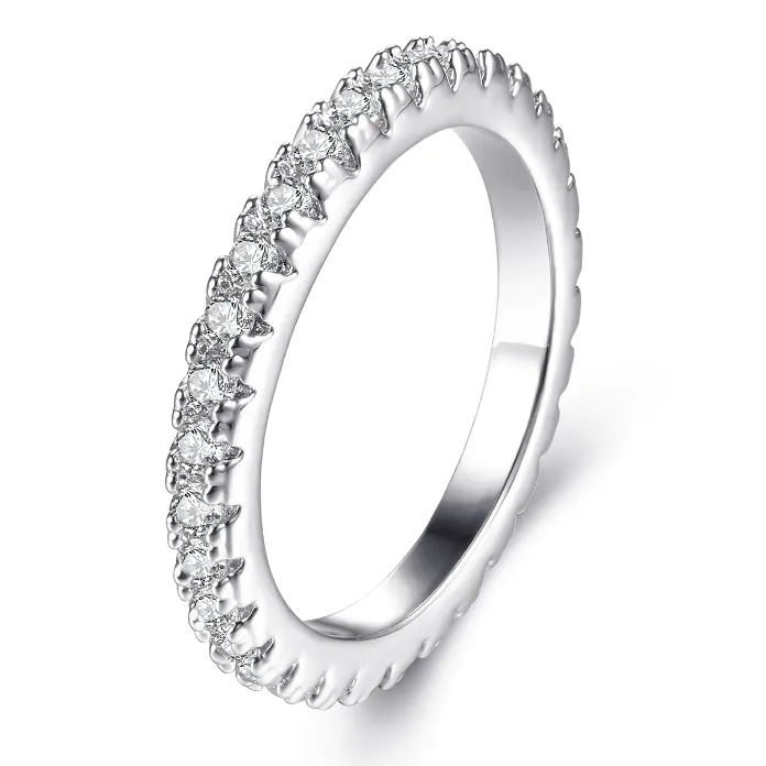 Anillos personalizados anillos de oro blanco diamante joyería de plata esterlina anillo joyería de plata esterlina 925 joyería de plata personalizada