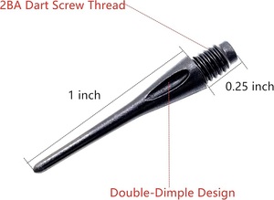ダーツアクセサリー,12個2BA糸ソフトダーツチップカスタムビニール袋付き - Product Image 4