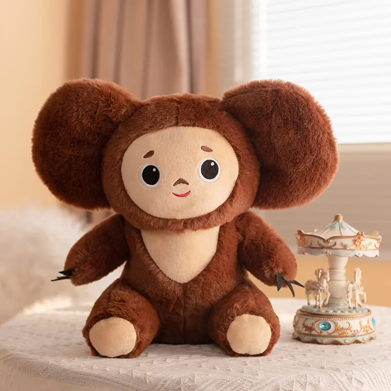Nuevo estilo, mono Cheburashka, juguete de peluche, orejas grandes, mono, muñeco de peluche suave, muñeco de dibujos animados de anime, juguetes para niños, el mejor precio
