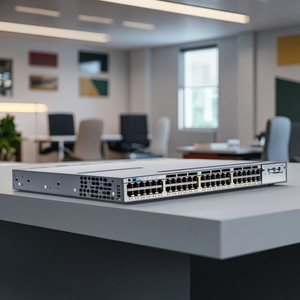 Yüksek kaliteli CSC 3750X serisi 48 port veri IP tabanı yönetilen istiflenebilir SNMP QoS Ethernet anahtarı WS-C3750X-48T-S - Product Image 1