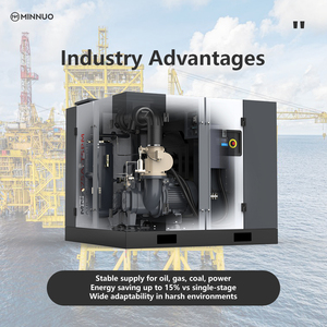 Máy nén khí trục vít công nghiệp 75 HP giá giải pháp tiết kiệm chi phí cho hoạt động của ngành năng lượng - Product Image 3