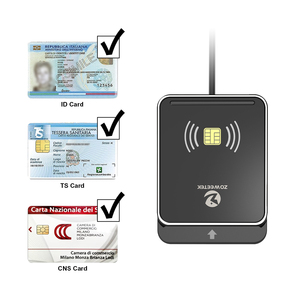 ZOWEETEK 2 In 1 lettore di Smart Card Contactless RFID NFC lettore di schede Writer & Contact EMV ATM CAC ID IC SIM SIS lettore di carte di credito - Product Image 5