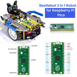 Keyestudio Beetlebot 3 in 1 Smart <strong>Robot</strong> Car Kit for <strong>Raspberry</strong> <strong>Pi</strong> Pico - Product Image 3