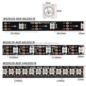 Ws2812b digitaler LED-Streifen 144 Stk/m LED-Pixel-String - Product Image 5