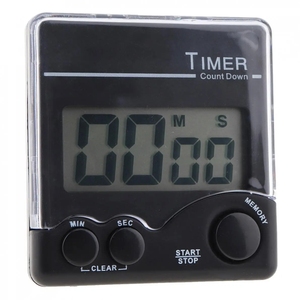 Timer digitale elettronico magnetico con campanello e ampio Display LCD per cucina da laboratorio - Product Image 1