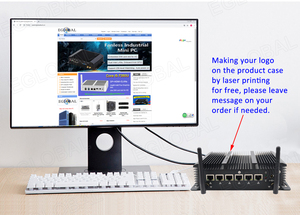 Eglobal 12th Gen I5 1235U I7 1255U Fanless Soft Router Mini PC 6x 2.5G LAN Firewall PC <strong>Computer</strong> HD Win11 Mini Industrial Host - Product Image 4