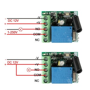 433Mhz Universal Wireless <strong>Remote</strong> Control Switch <strong>DC12V</strong> 1channel RF Relay Transmitter and Receiver Module for Garage Gate - Product Image 6