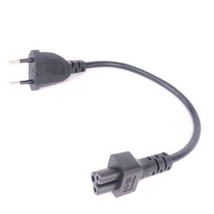 Ab güç adaptörü kablosu, avrupa 2pin erkek fiş IEC 320 C5 mickey adaptör kablosu dizüstü güç kaynağı - Product Image 1