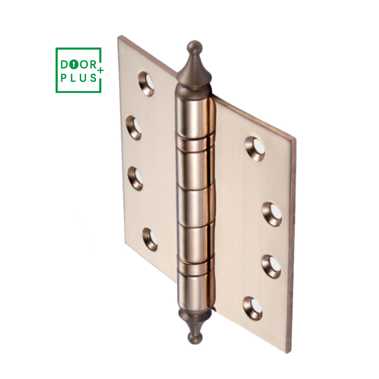 Doorplus Antique 4 Inch Brass Copper Ball Bearing Hinge For Thin Wooden Iron Door Special