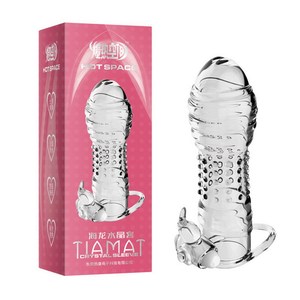 Männliches Sexspielzeug Vibrierendes Spike-Kondom mit Kugel Vergrößern Verzögerung Kristall Weiblicher G-Punkt Orgasmus Erwachsene Produkte Vibrator Penis Ärmel - Product Image 2