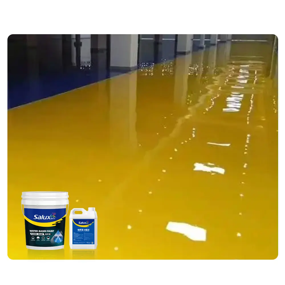 Anti kayma siyah beton epoksi zemin boyası çin Eproxy boya garaj kat hastaneler için endüstriyel zemin boya