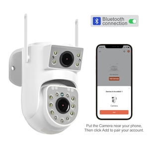 กล้อง CCTV เลนส์คู่รุ่นใหม่ล่าสุด Tuya กล้องมองกลางคืน4K 8M พิกเซลกลางแจ้ง5G 2.4G เชื่อมต่อ WiFi IP ความเร็วสูงตัวเลือกการจัดเก็บข้อมูลแบบคลาวด์ - Product Image 2