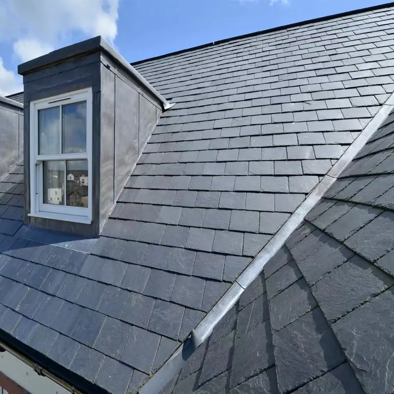 Outlet đá màu đen mái ngói cho vật liệu xây dựng Slate mái tấm ngoài trời không thấm nước Slate lợp tấm ốp gạch cho sân thượng