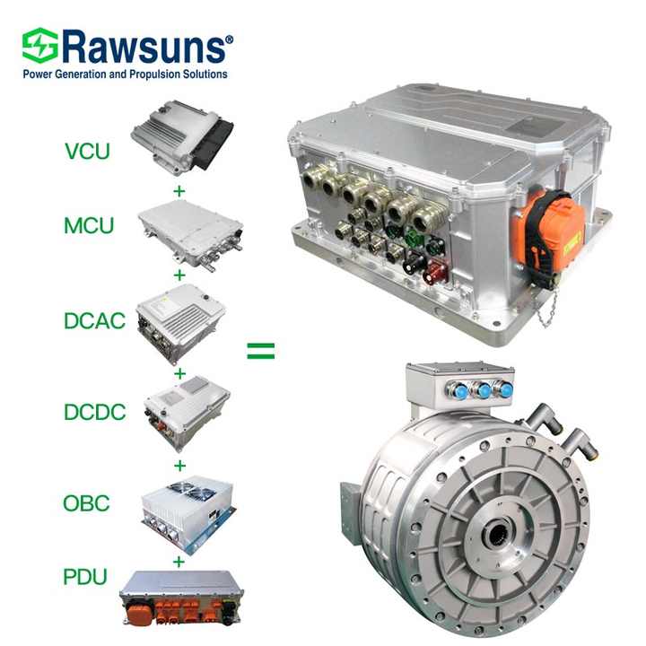 Integriertes Ev Kit 5 in 1 für 20 kW/40 kW Elektroauto-Umrüstsatz SUV Mini Van Personenkraftwagen.