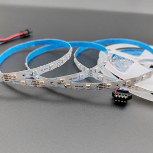 WS2812 WS2815 S-Type 5V 12V Адресуемая RGB полноцветная светодиодная лента 7 мм PCB 60 светодиодов/m IP20 DIY рекламная этикетка для рекламы - Product Image 2