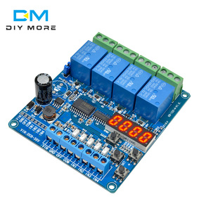 Módulo de Control de relé multifunción de 4 canales, con optoacoplador, relé de indicador de potencia, pantalla Digital LED, CC de 8 -36V - Product Image 1