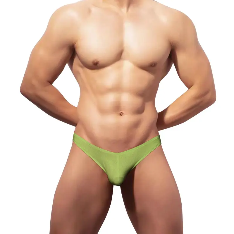 Nueva llegada mezcla de colores bolsa ropa interior hombres Sexy G-string tres puntos tipo con algodón suave Mini tangas Sexy debajo del bóxer