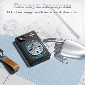 Chất lượng cao từ ngân hàng điện không dây với động đậy Spinner 10000mAh mini xách tay sạc nhanh sạc với LED hiển thị - Product Image 5