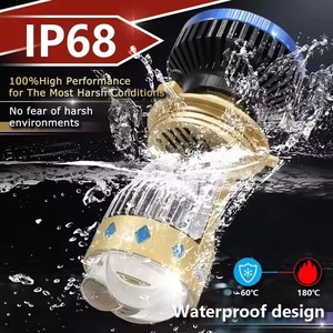 JHS T8LEDプロジェクターレンズ70W7000lmデュアルライトHDレンズハイロービーム防水ip68LEDヘッドライト (車とモーター用) - Product Image 6