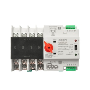 FEEO FNTS-125 4 P 400V 125A ATS otomatik manuel Transfer anahtarı dağıtım PC için dört fazlı 125 Amp 4 kutuplu geçiş anahtarı - Product Image 1
