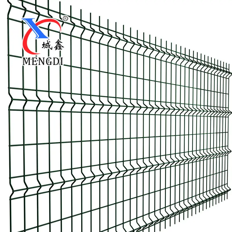 Curved welded wire mesh Triangle Bended Fence Powder Coated 3D Curved Welded Wire Mesh Fence