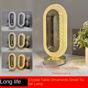 Modern Luxury Crystal LED Table <strong>Lamp</strong> for Bedroom Iron Body with Advanced Sense Creative Ambient Light Factory Wholesale - Product Image 4