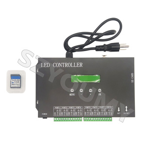 T300K LED Controller Pro Version SD Card online tramite PC RGB Full Color LED Module Controller 8 porte 8192 pixel WS2811 WS2801 - Product Image 2