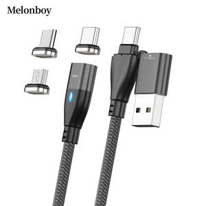 6 <strong>in</strong> <strong>1</strong> Magnetic Charging + Data Transfer <strong>2</strong> Connectors Compatible 3 Tips Type C Micro Charging Gadget - Product Image 1