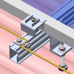 L ayak kiti Metal çatı üst güneş montaj braketleri sistemi GÜNEŞ PANELI portbagaj bağlar - Product Image 5