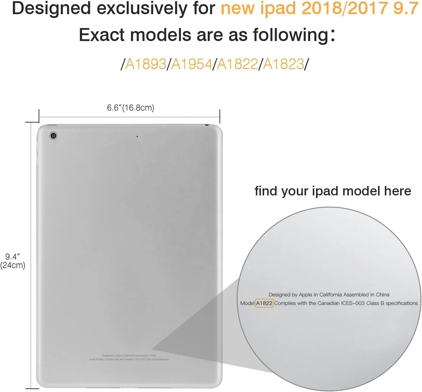 Capa de suporte inteligente MoKo Slim Lightweight para iPad 2018 2017 9.7 6a 5a Geração