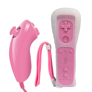 Joypad del telecomando Wireless 2 in 1 per il controllo del gioco di Wiis Nunchuck Built-in Motion Plus per Wiis U gamepad Joystick - Product Image 2