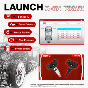 送料無料!!!LAUNCH X431 TSGUN TPMSカータイヤ空気圧検査センサーアクティベータープログラミングラーニングオートモーティブfor x431 - Product Image 3