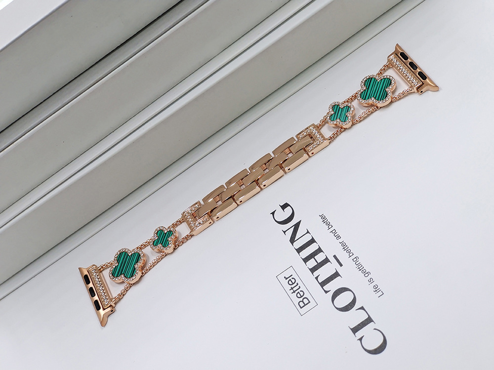 Rose Gold + green