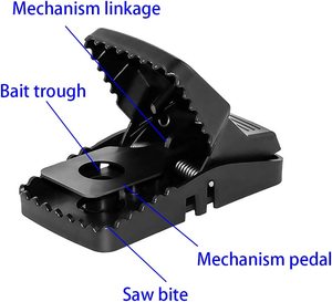מלכודת עכבר יעילה מלכודת עכבר פלסטיק גדול מלכודת עכבר קל לשימוש מלכודת צ 'יפמאנק - Product Image 3